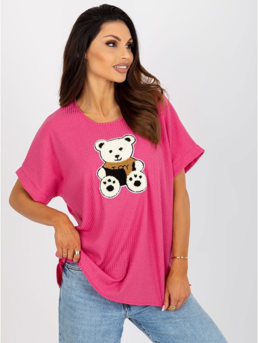 Bluzka-LK-BZ-509251.26X-fuksjowy Bluzka-LK-BZ-509251.26X-fuksjowy