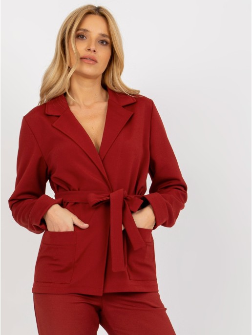 Marynarka-LK-MA-507798.51P-bordowy Marynarka-LK-MA-507798.51P-bordowy