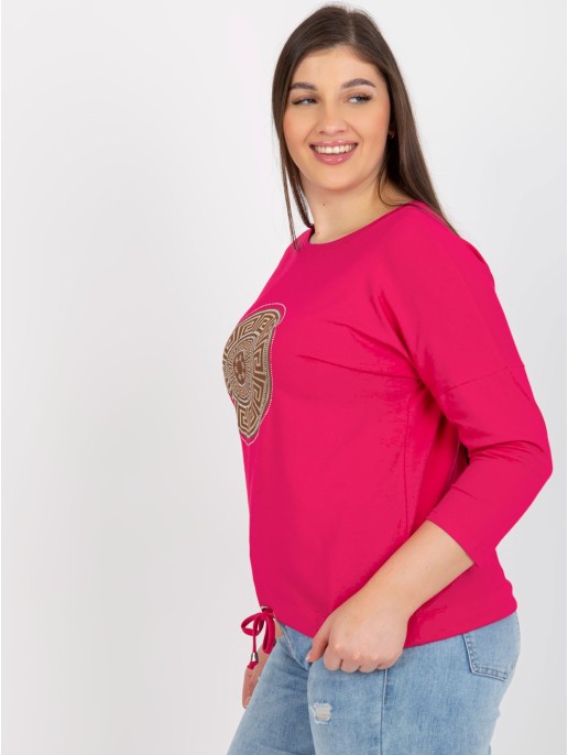 Bluzka-RV-BZ-8454.20P-fuksjowy Bluzka-RV-BZ-8454.20P-fuksjowy