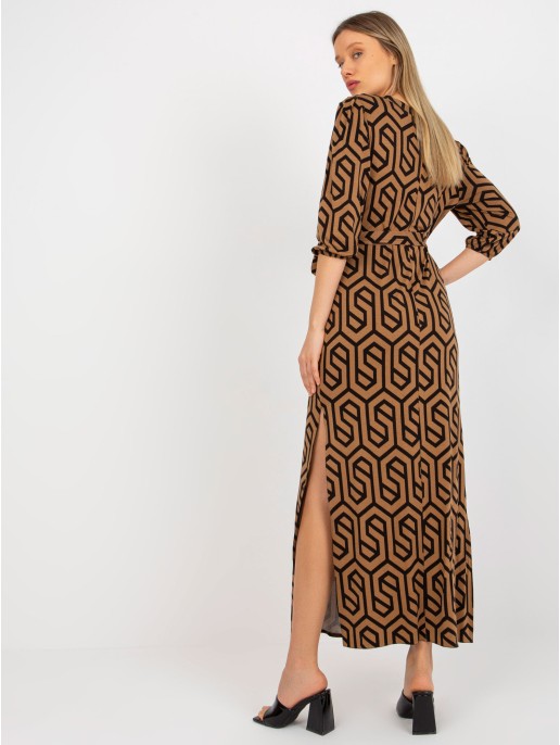 Sukienka-LK-SK-509249-1.72P-camelowy Sukienka-LK-SK-509249-1.72P-camelowy