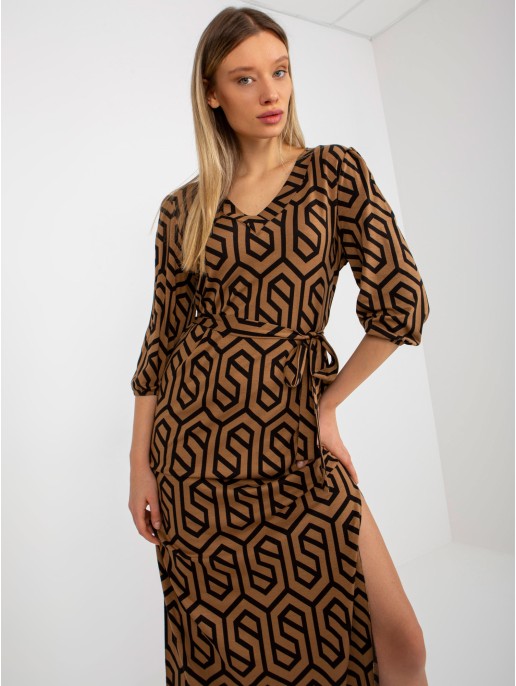 Sukienka-LK-SK-509249-1.72P-camelowy Sukienka-LK-SK-509249-1.72P-camelowy
