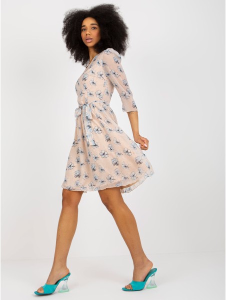 Suknelė-LK-SK-508006.92P-smėlio spalvos