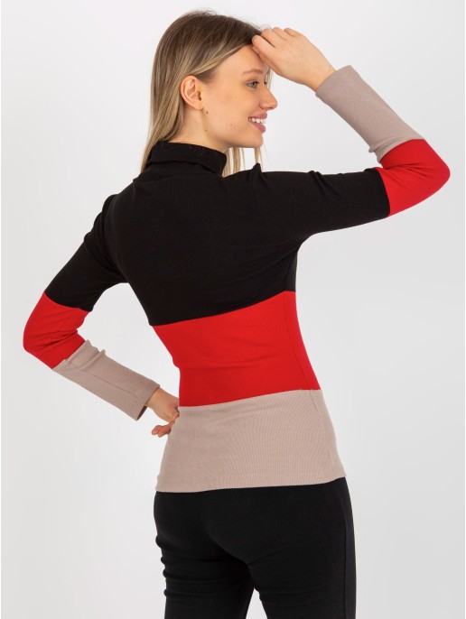 Bluzka-RV-BZ-8465-1.02P-czarno-beżowy