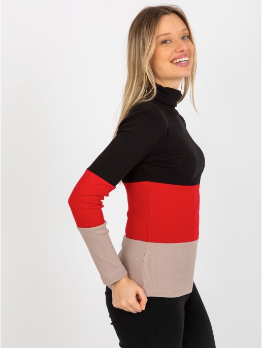 Bluzka-RV-BZ-8465-1.02P-czarno-beżowy