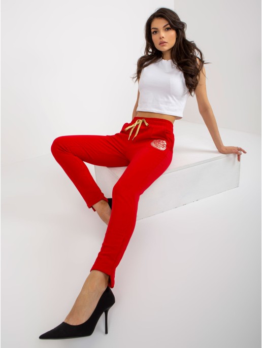 Spodnie dresowe-RV-DR-6742.57-czerwony Spodnie dresowe-RV-DR-6742.57-czerwony