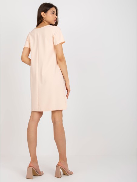 Suknelė-LK-SK-506790.45-persiko spalvos