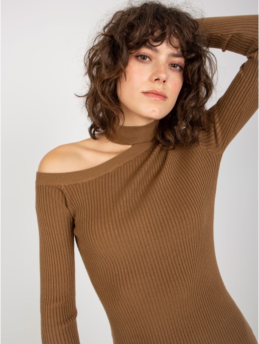 Sukienka-NM-SK-NG-2315.19P-jasny brązowy