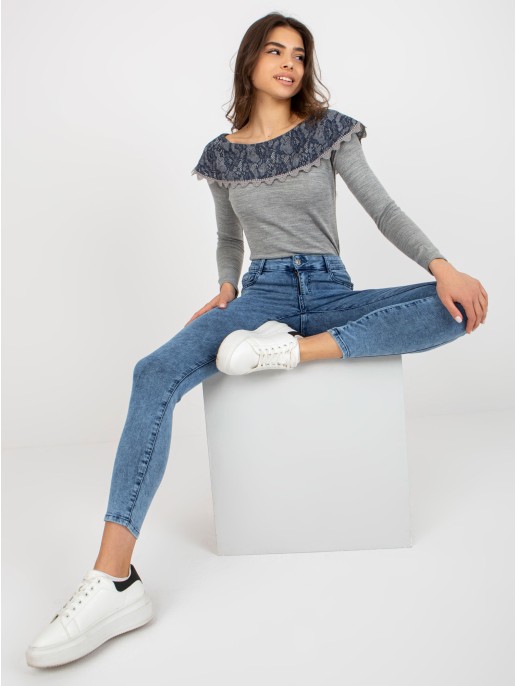 Spodnie jeans-NM-SP-L12.14X-niebieski Spodnie jeans-NM-SP-L12.14X-niebieski