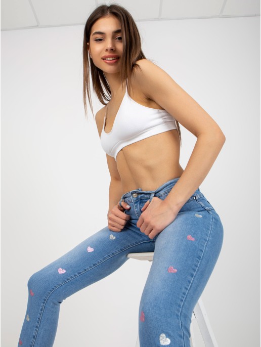 Spodnie jeans-NM-SP-D8012.60P-niebieski Spodnie jeans-NM-SP-D8012.60P-niebieski
