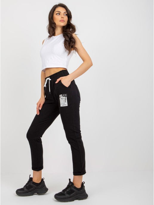 Spodnie dresowe-RV-DR-7520.82-czarny Spodnie dresowe-RV-DR-7520.82-czarny