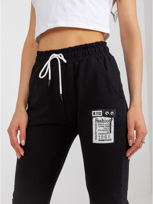 Spodnie dresowe-RV-DR-7520.82-czarny Spodnie dresowe-RV-DR-7520.82-czarny