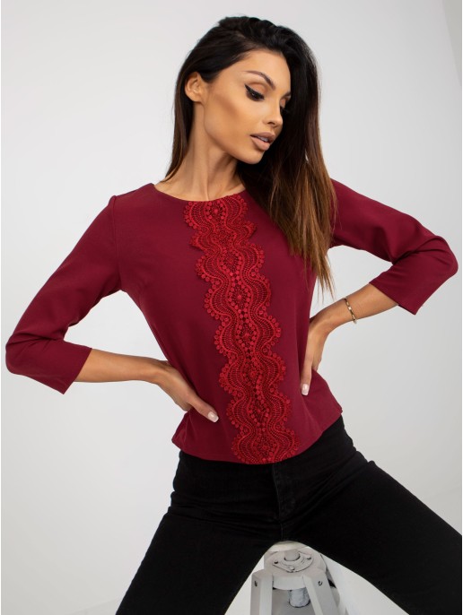 Bluzka-LK-BZ-506524.43P-bordowy Bluzka-LK-BZ-506524.43P-bordowy