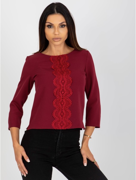 Bluzka-LK-BZ-506524.43P-bordowy Bluzka-LK-BZ-506524.43P-bordowy