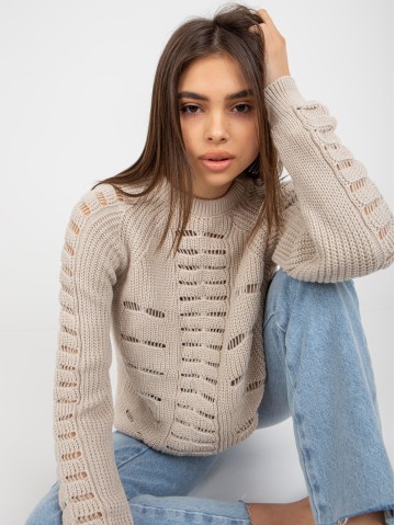 Sweter-BA-SW-8056.21P-beżowy 2