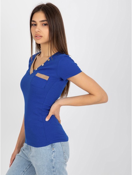 T-shirt-RV-TS-8543.12P-ciemny niebieski