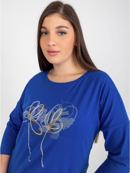 Bluzka-RV-BZ-8554.01P-ciemny niebieski Bluzka-RV-BZ-8554.01P-ciemny niebieski