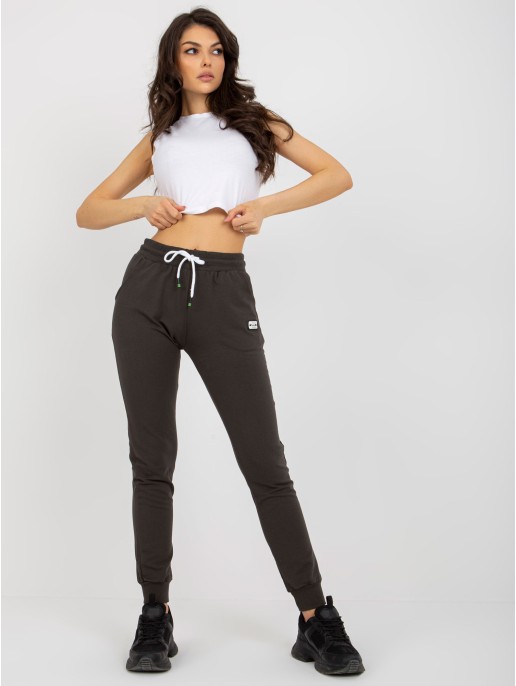 Spodnie dresowe-RV-DR-7942.93-ciemny khaki Spodnie dresowe-RV-DR-7942.93-ciemny khaki