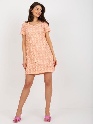 Suknelė-LK-SK-1119.96-persiko spalvos 2