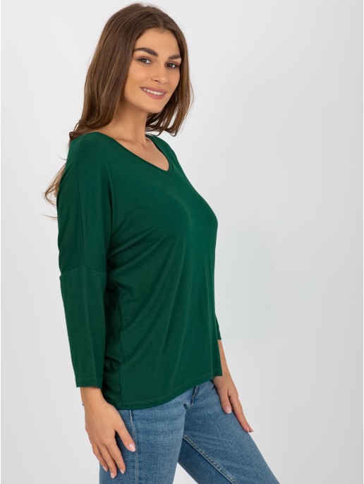 Bluzka-RV-BZ-7663.05-ciemny zielony Bluzka-RV-BZ-7663.05-ciemny zielony