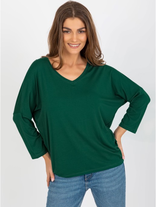 Bluzka-RV-BZ-7663.05-ciemny zielony Bluzka-RV-BZ-7663.05-ciemny zielony