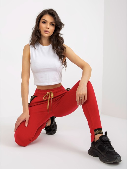 Spodnie dresowe-RV-DR-6173.71-czerwony Spodnie dresowe-RV-DR-6173.71-czerwony