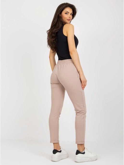 Spodnie dresowe-RV-DR-8696.20-beżowy Spodnie dresowe-RV-DR-8696.20-beżowy