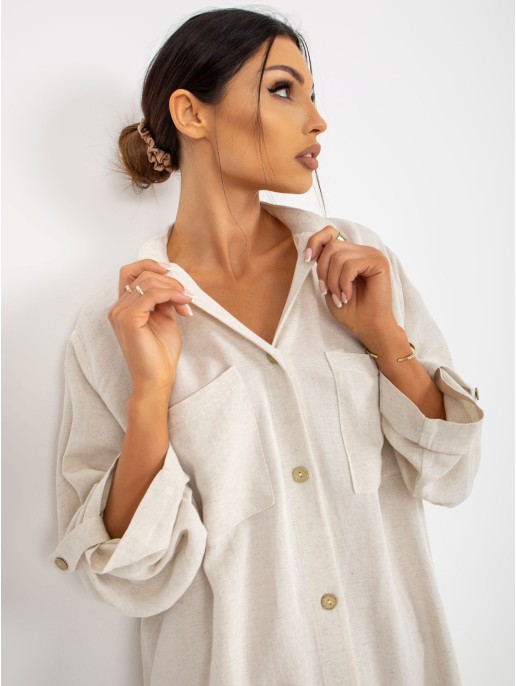 Suknelė-TW-SK-BE-199D.85P-šviesiai smėlio spalvos Suknelė-TW-SK-BE-199D.85P-šviesiai smėlio spalvos