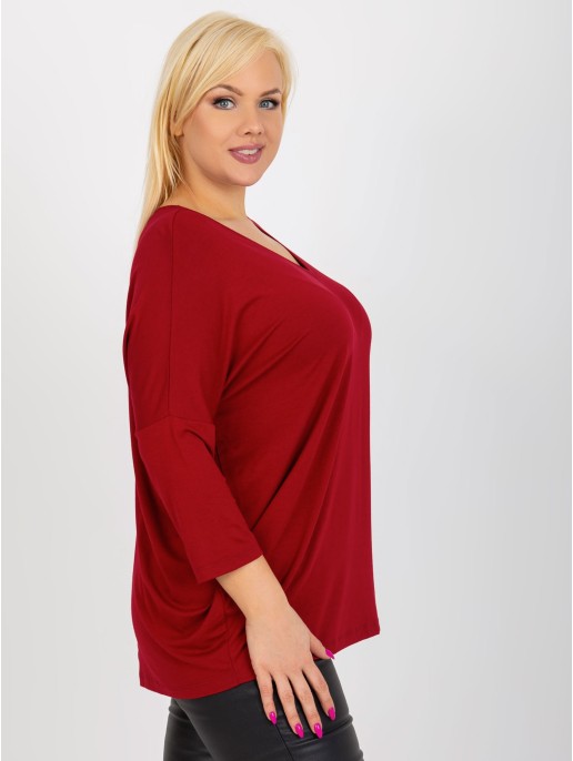 Bluzka-RV-BZ-5745.18-bordowy Bluzka-RV-BZ-5745.18-bordowy