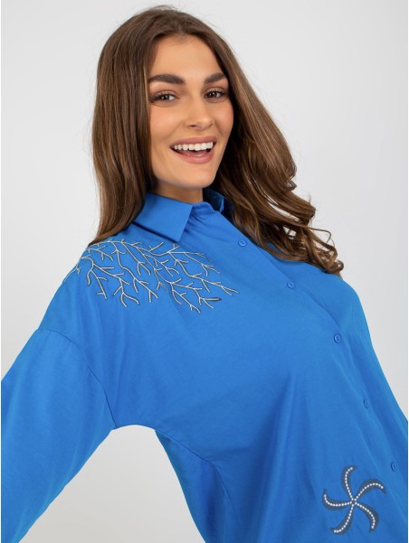 Koszula-TO-KS-7005.26P-ciemny niebieski