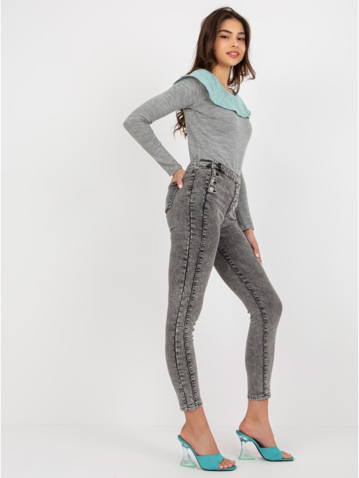 Spodnie jeans-NM-SP-M516.38P-ciemny szary Spodnie jeans-NM-SP-M516.38P-ciemny szary