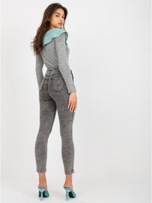 Spodnie jeans-NM-SP-M516.38P-ciemny szary Spodnie jeans-NM-SP-M516.38P-ciemny szary
