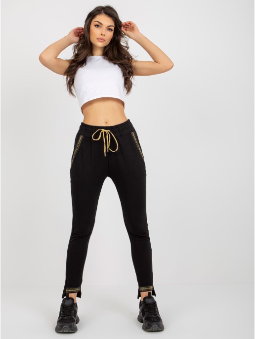 Spodnie dresowe-RV-DR-6173.71-czarny Spodnie dresowe-RV-DR-6173.71-czarny