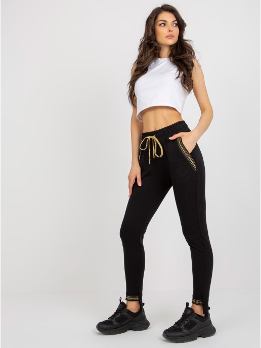 Spodnie dresowe-RV-DR-6173.71-czarny Spodnie dresowe-RV-DR-6173.71-czarny