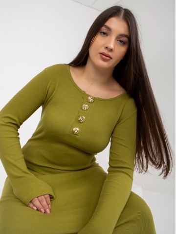 Suknelė-FA-SK-0244.96-alyvuoginė 2