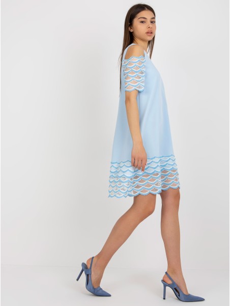 Suknelė-LK-SK-506654.52-šviesiai mėlyna