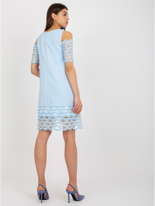 Suknelė-LK-SK-506654.52-šviesiai mėlyna