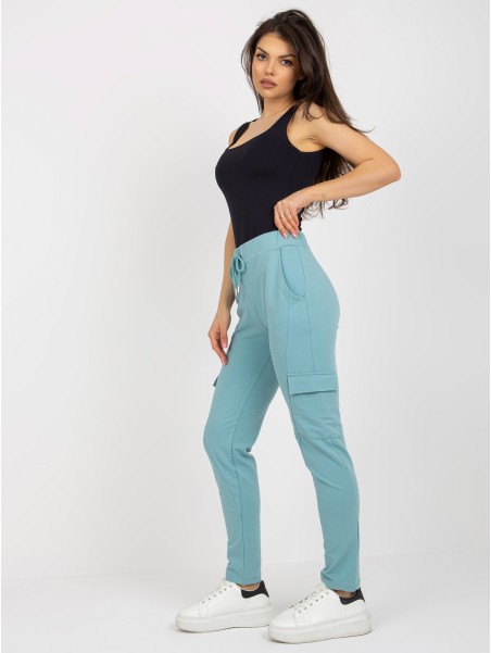 Spodnie dresowe-RV-DR-8695.80-mietowy