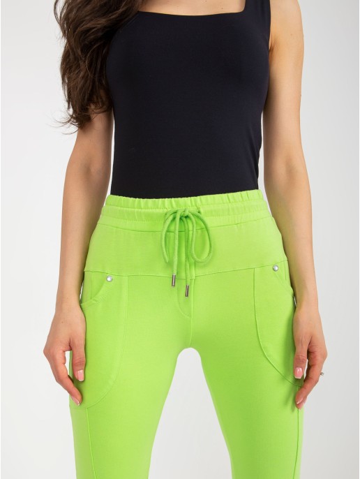 Spodnie dresowe-RV-DR-8696.20-limonkowy Spodnie dresowe-RV-DR-8696.20-limonkowy