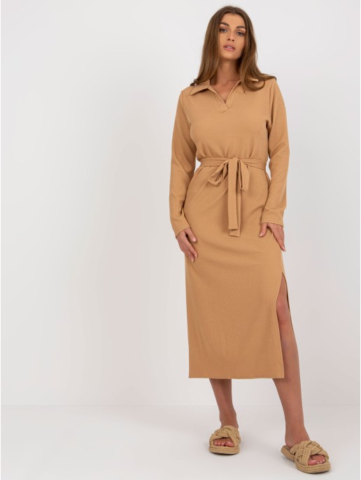 Sukienka-LK-SK-509227.83P-camelowy Sukienka-LK-SK-509227.83P-camelowy