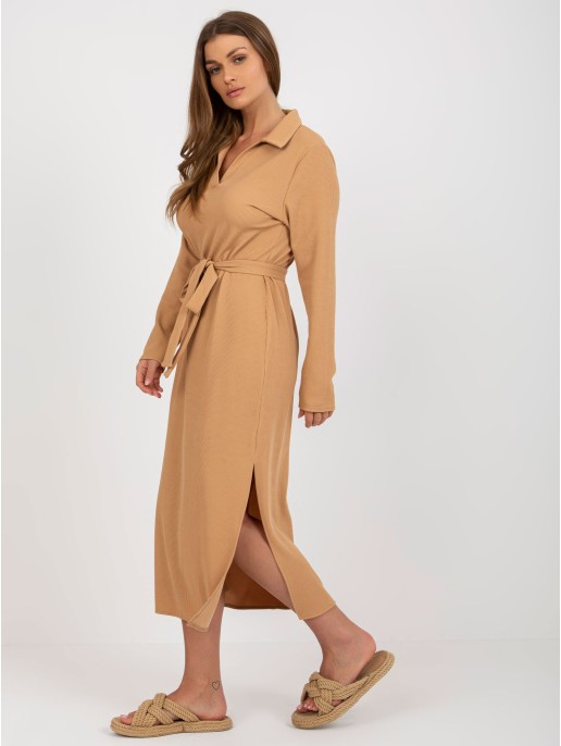 Sukienka-LK-SK-509227.83P-camelowy Sukienka-LK-SK-509227.83P-camelowy