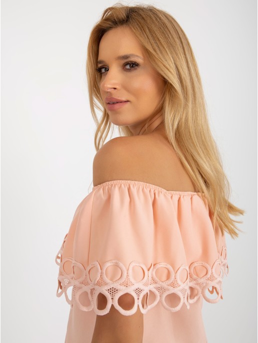Bluzka-LK-BZ-506350.28P-brzoskwiniowy Bluzka-LK-BZ-506350.28P-brzoskwiniowy