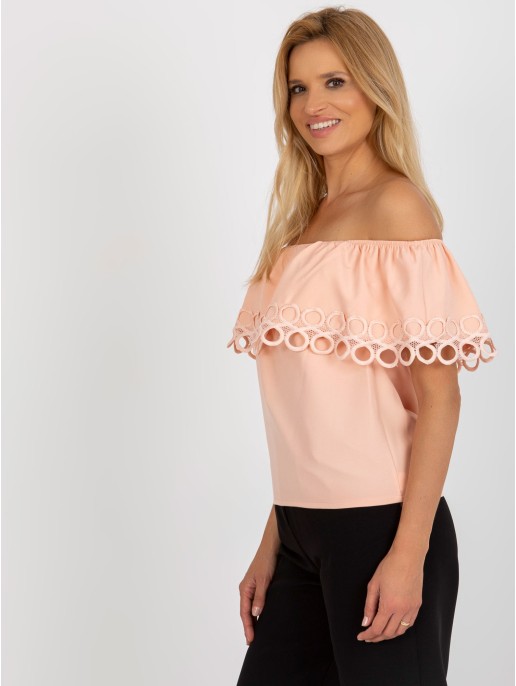 Bluzka-LK-BZ-506350.28P-brzoskwiniowy Bluzka-LK-BZ-506350.28P-brzoskwiniowy