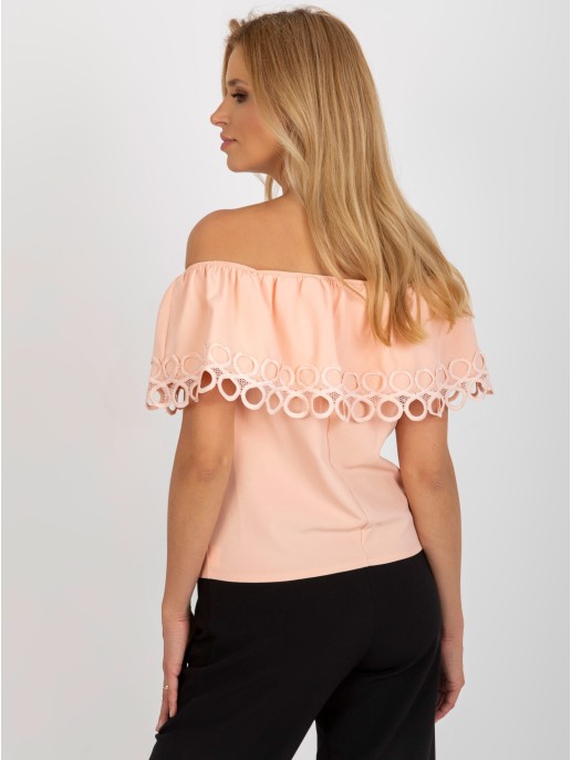 Bluzka-LK-BZ-506350.28P-brzoskwiniowy Bluzka-LK-BZ-506350.28P-brzoskwiniowy