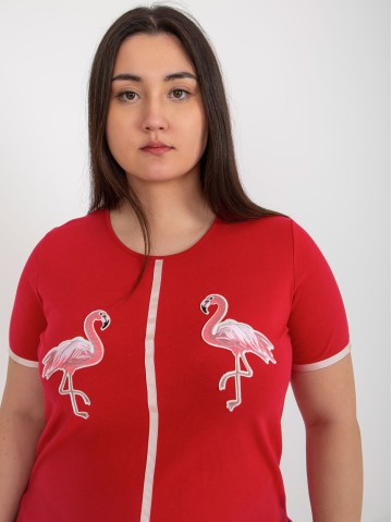 T-shirt-LK-TS-506819.74P-czerwony 2