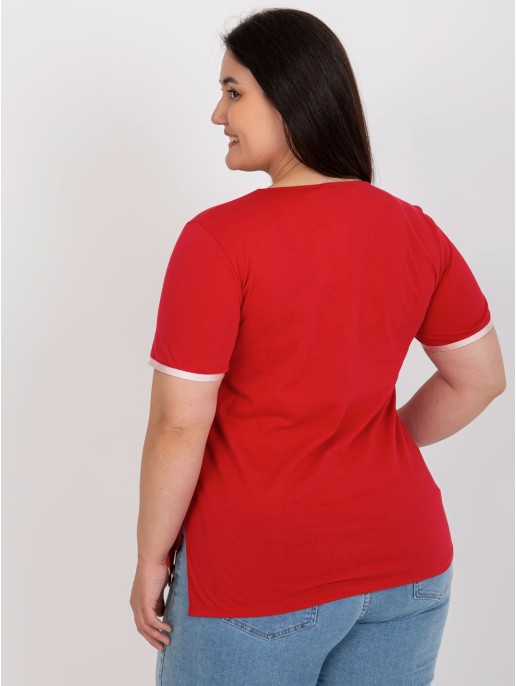 T-shirt-LK-TS-506819.74P-czerwony T-shirt-LK-TS-506819.74P-czerwony