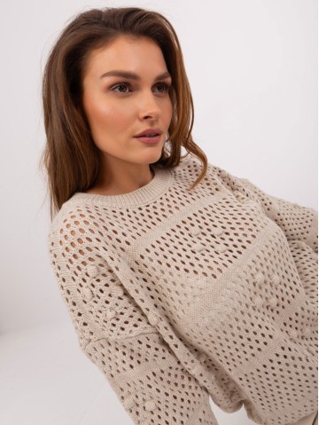 Sweter-BA-SW-9007.85P-jasny beżowy 2