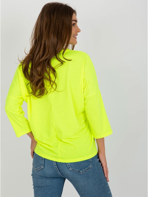 Bluzka-RV-BZ-7663.05-fluo żółty Bluzka-RV-BZ-7663.05-fluo żółty