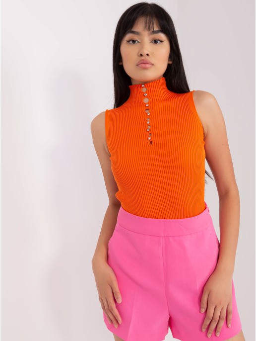 Bluzka-BA-BZ-2301.00P-pomarańczowy Bluzka-BA-BZ-2301.00P-pomarańczowy