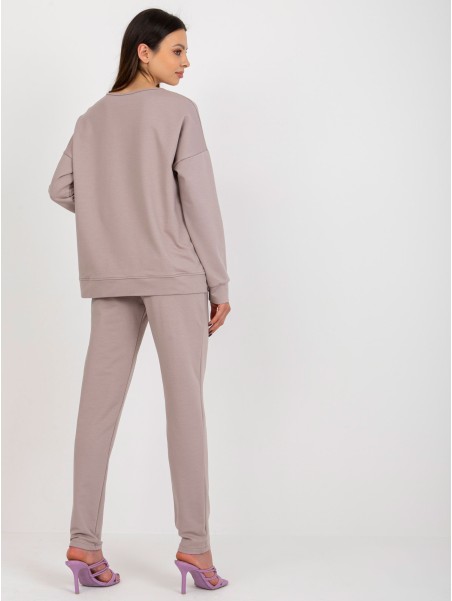 Laisvalaikio kostiumas-LK-KMPL-509315.06-tamsiai smėlio spalvos