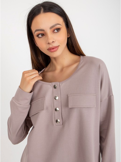 Laisvalaikio kostiumas-LK-KMPL-509315.06-tamsiai smėlio spalvos Laisvalaikio kostiumas-LK-KMPL-509315.06-tamsiai smėlio spalvos